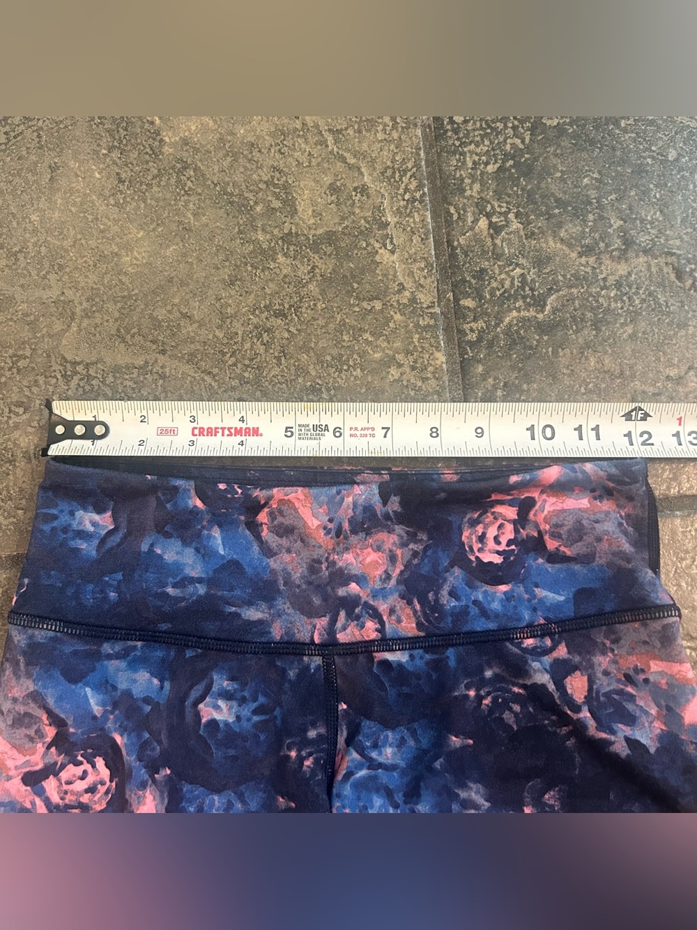 LULULEMON Energy Leggings W/ bra Moody Mirage Bark Berry Size 4 - Picture 9 of 9